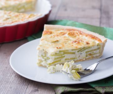 Zucchini Trombetta Quiche