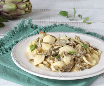 Orecchiette with artichokes