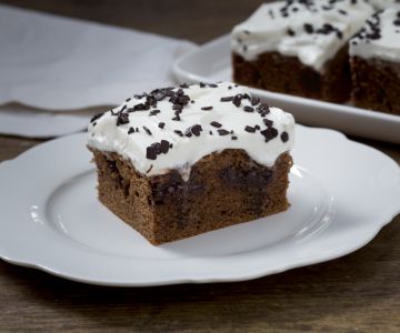 Chocolate poke cake