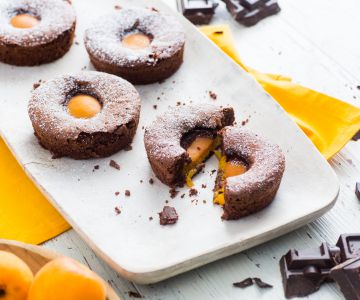 Chocolate and Apricot Cakes
