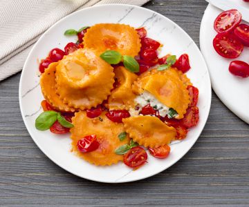 Caprese ravioli