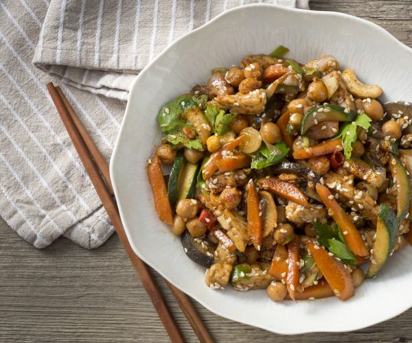 Tempeh with vegetables