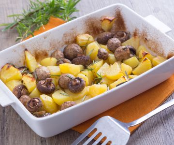 Mushrooms and Potatoes