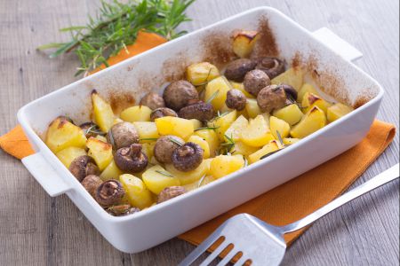 Mushrooms and Potatoes