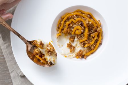 Rice pudding and pumpkin