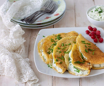 Chickpea Crepe with Salt Cod Mousse