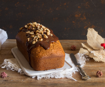 Hazelnut and Ginger Plumcake