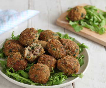 Arugula meatballs