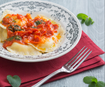 Sardinian ricotta ravioli
