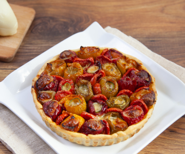 Savory bell pepper tart