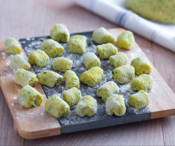 Zucchini gnocchi