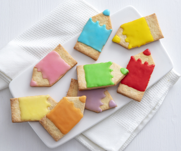 Pencil-shaped cookies