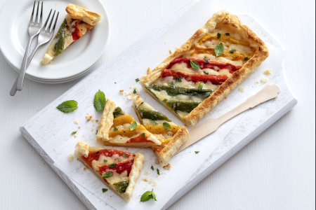 Savory Pie with Peppers and Cheese