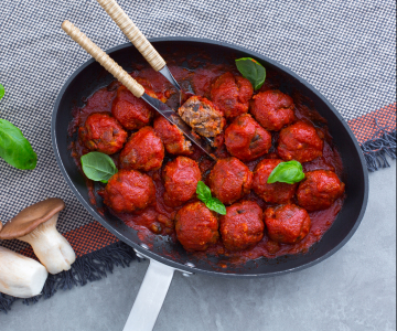 Meatballs with Mushrooms