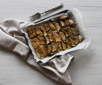 Baked Gratin Mushrooms