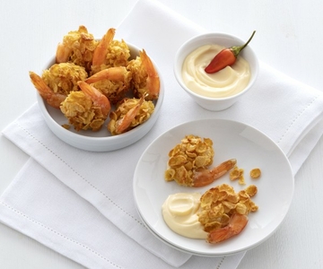 Baked Shrimp with Simple Spicy Mayonnaise