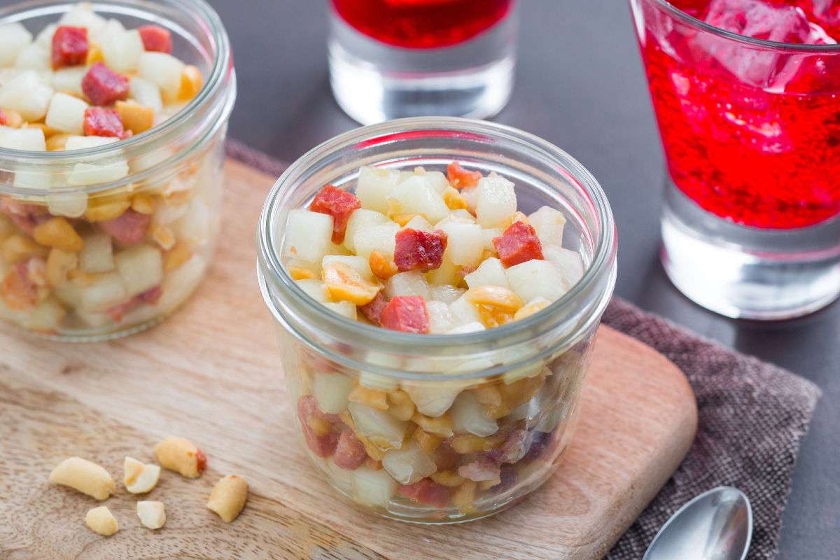 Melon and Bacon Cups