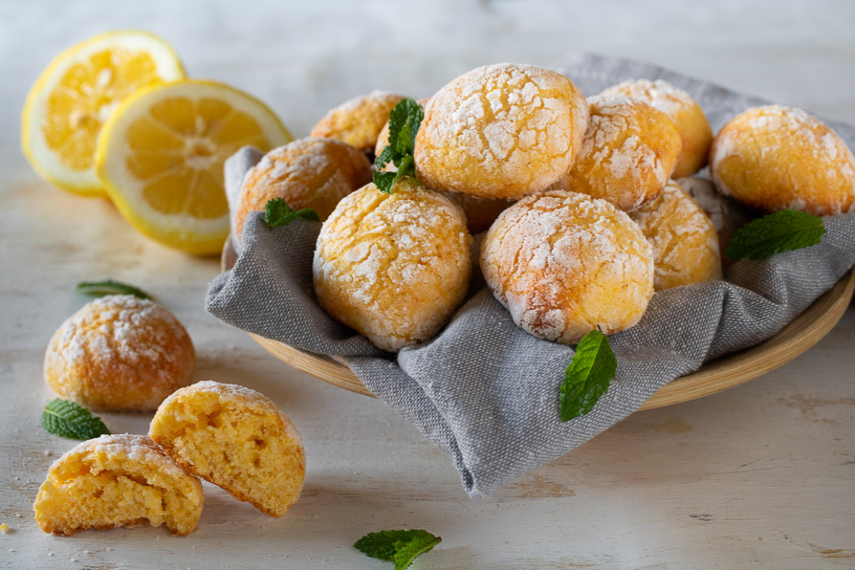 Lemon biscuits without butter