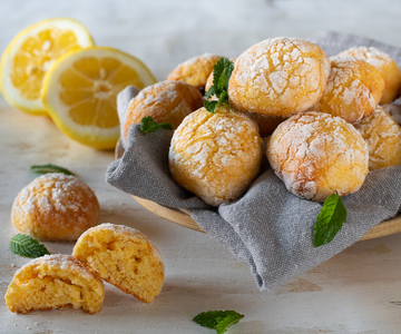 Lemon biscuits without butter