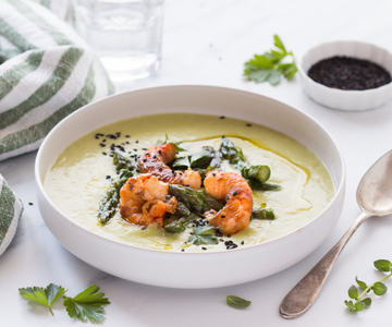 Asparagus and Shrimp Velouté