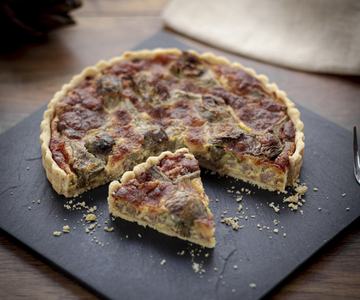 Artichoke and Sausage Quiche