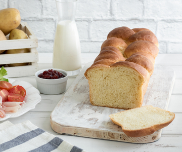 Soft potato brioche bread