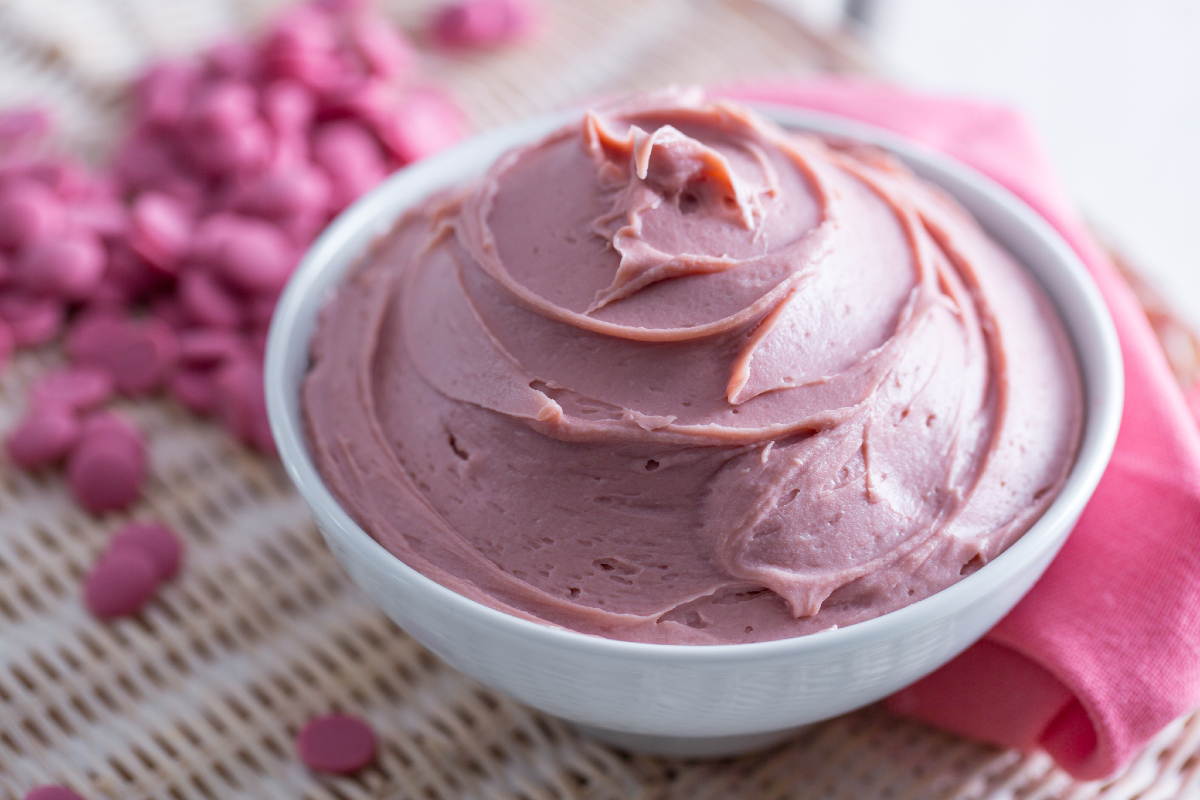 Ruby chocolate ganache