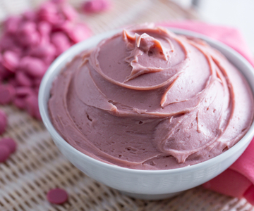 Ruby chocolate ganache