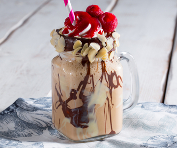 Coffee milkshake with almond milk