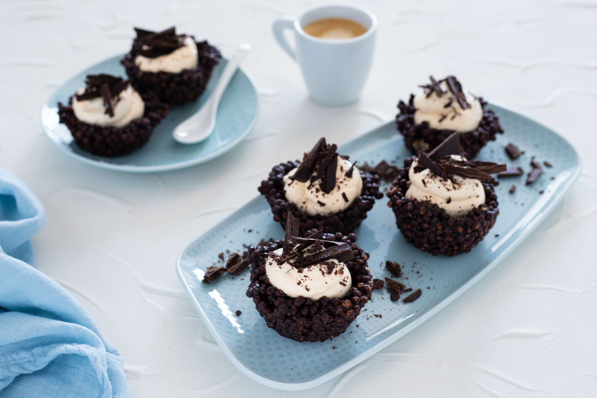 Baskets with Coffee Cream