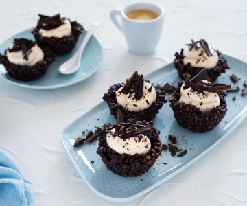 Baskets with Coffee Cream