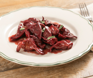 Chestnut and Sausage Ravioli