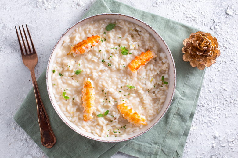 Risotto with Champagne and Scampi