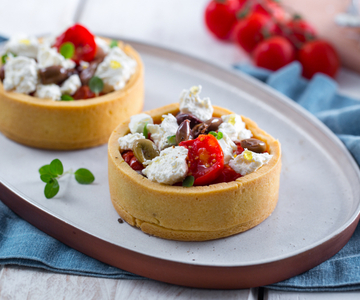 Savory pies with robiola