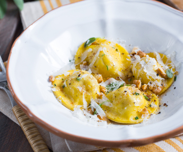 Guinea Fowl and Grana Padano Stuffed Ravioli