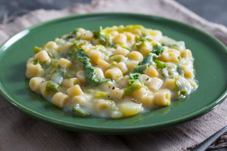 Pasta with Lard, Cabbage, and Potatoes