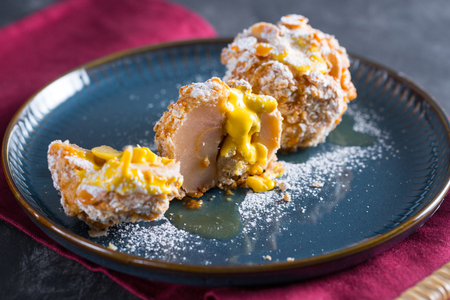 Dessert with Annurca Apples and Zabaglione