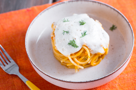 Spaghettone with Mullet Ragù