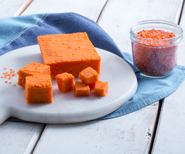 Red lentil lentil tofu
