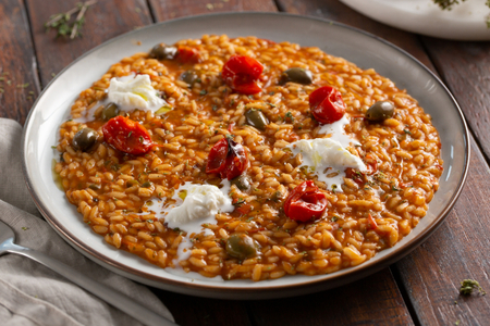 Naples pizza risotto