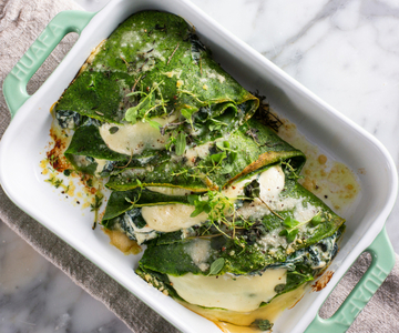 Baked Spinach Crepes