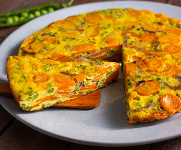 Pea and Carrot Omelette