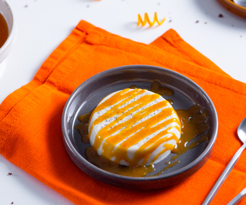 Panna cotta with citrus sauce
