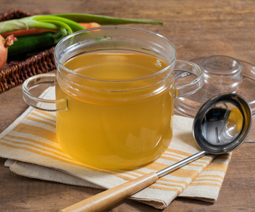 Vegetable stock in the microwave