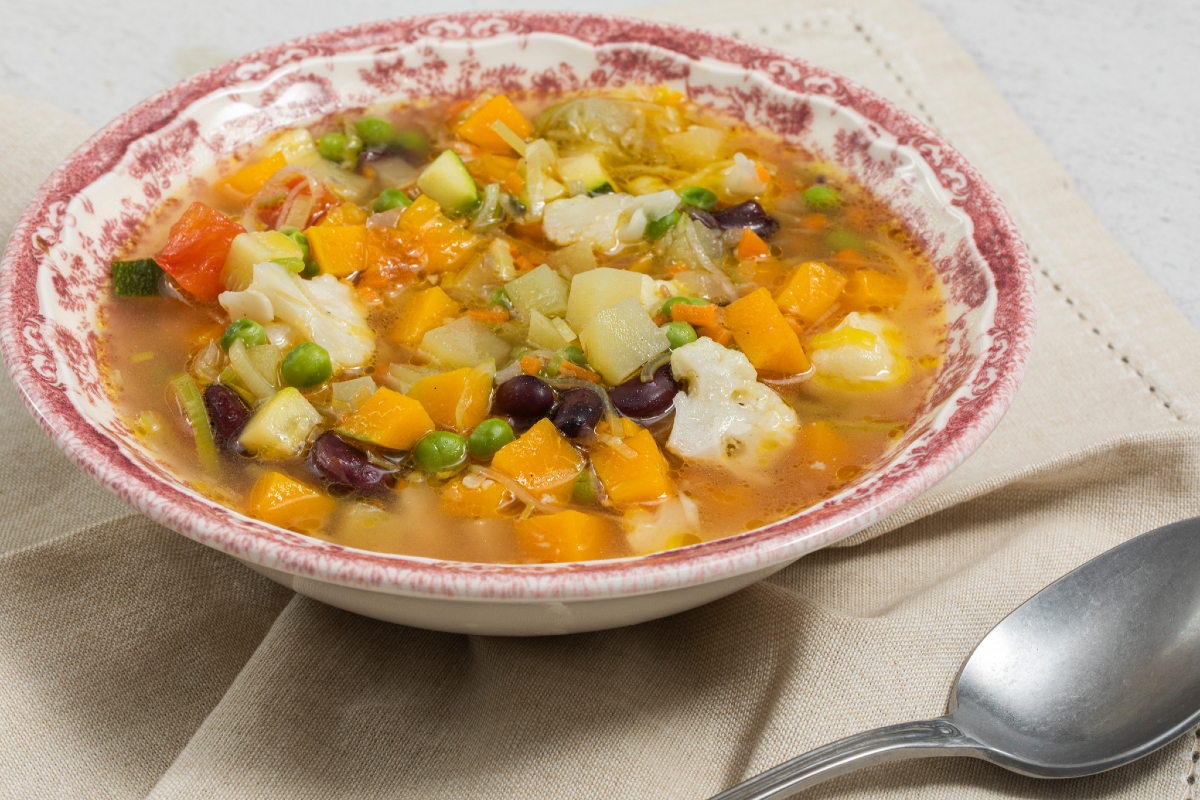 Microwave Vegetable Minestrone