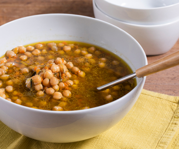 Chickpea Soup in the Microwave