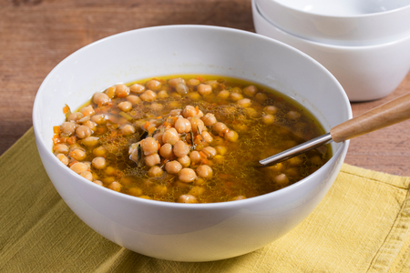 Chickpea Soup in the Microwave