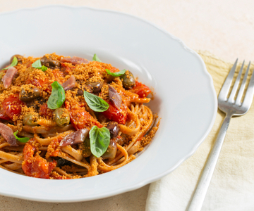 Calabrian Stroncatura with Cherry Tomatoes and Anchovies