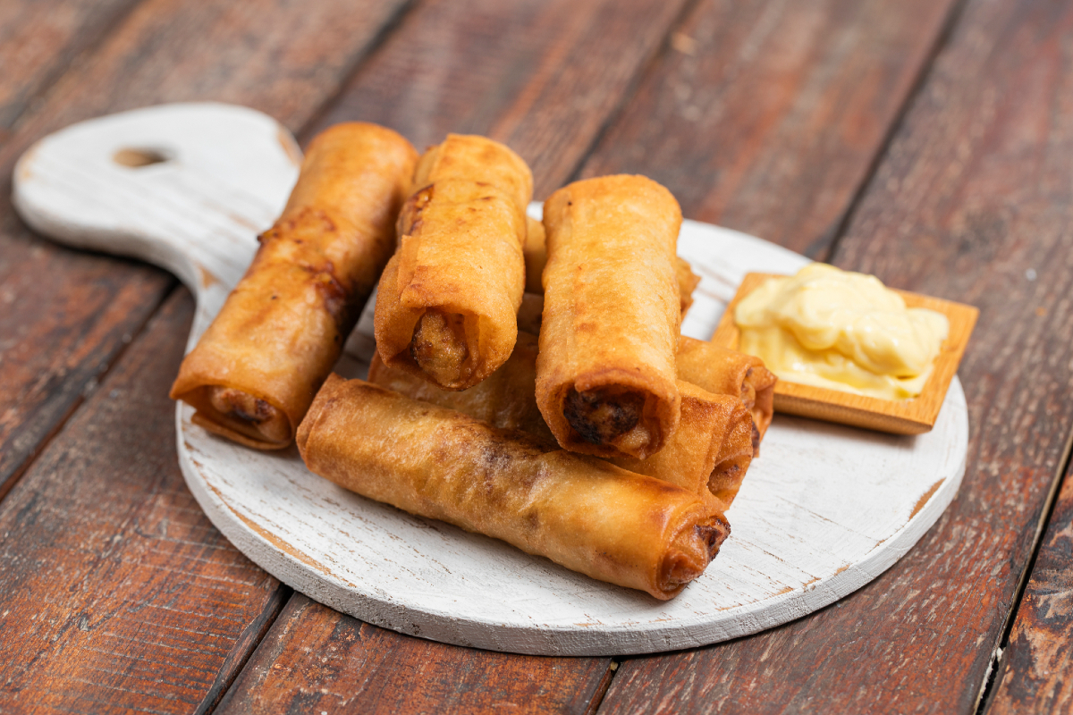 Chicken and Vegetable Spring Rolls