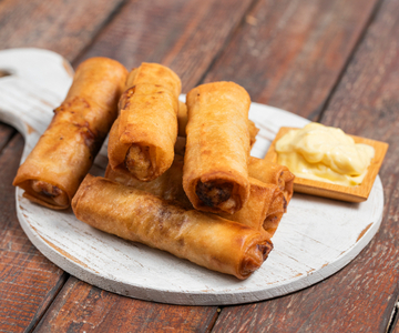 Chicken and Vegetable Spring Rolls